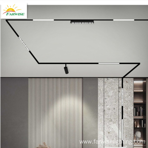 commercial lighting surface magnetic track lighting system